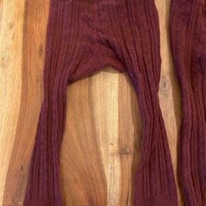 Kate Quinn organic cotton cable knit footless tights